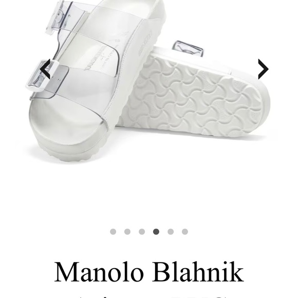 Birkenstock X Manolo Blahnik Arizona Slide SZ 38 NWT - Picture 3 of 10